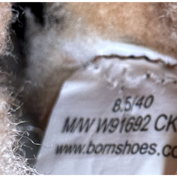 Born AMAZE Shearling Wool Suede Leather Ankle Boots Women's 8.5/40 Monk Strap - Picture 11 of 14